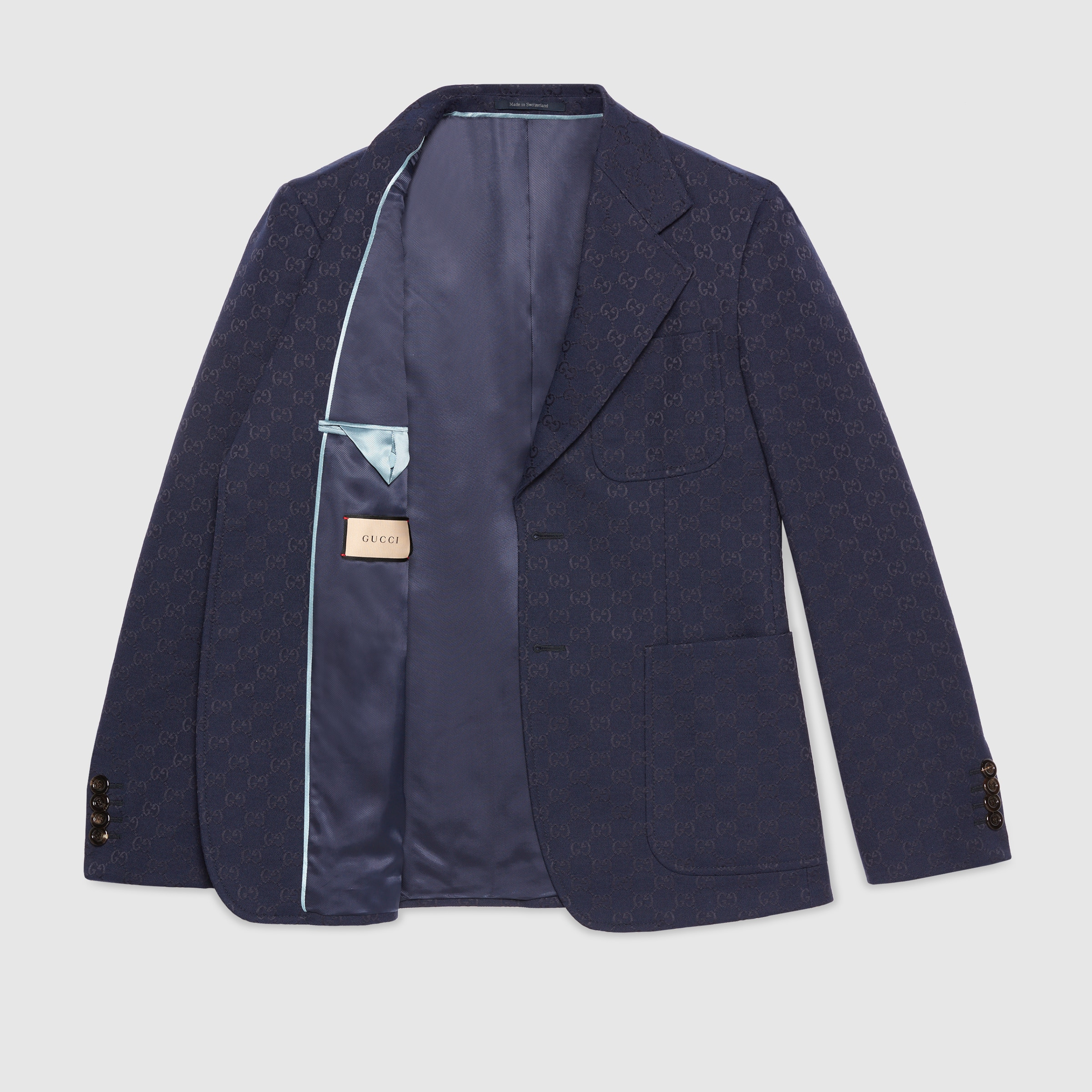 GG cotton blend formal jacket - 8