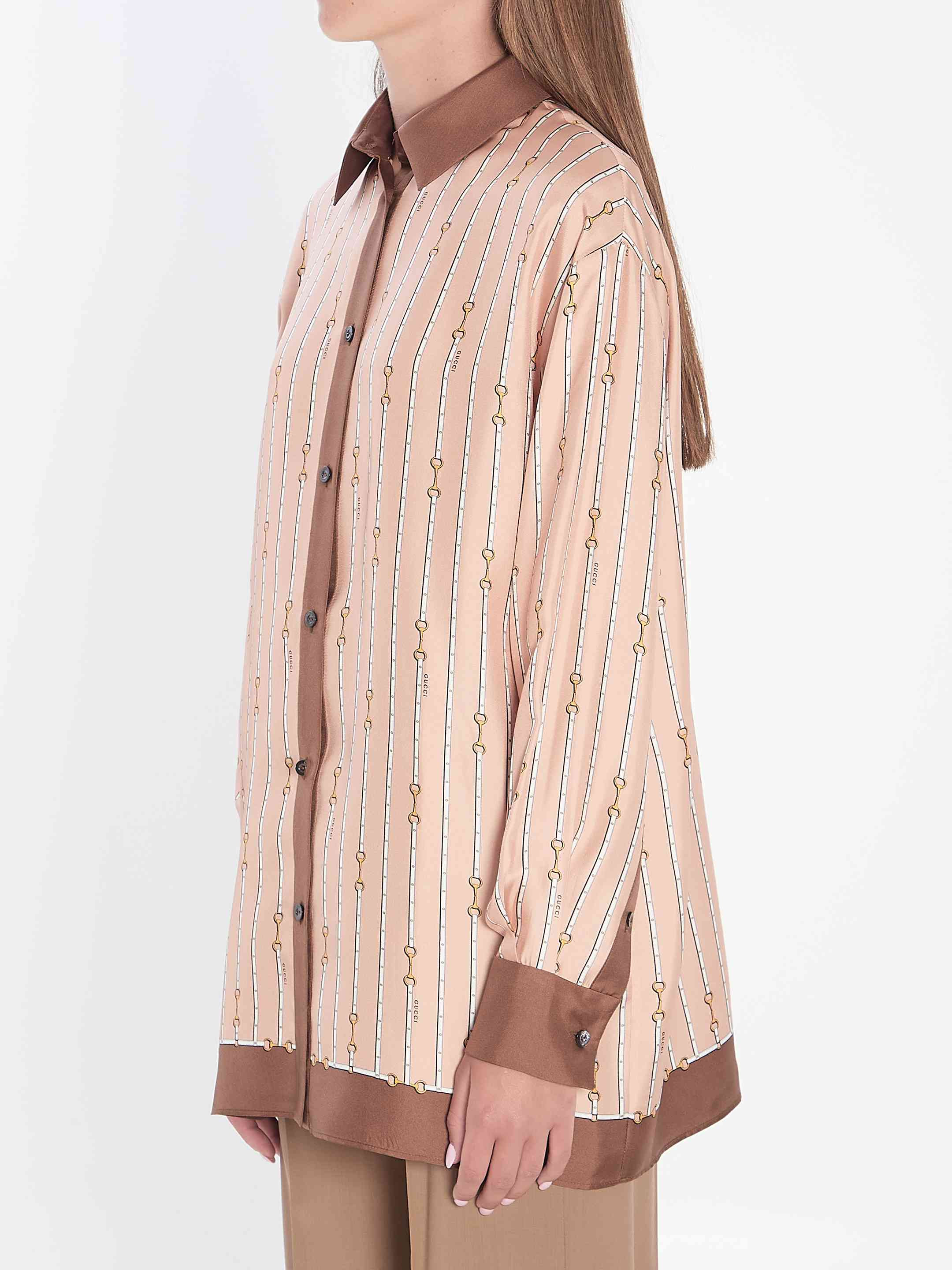 Gucci Women Shirt In Printed Silk - 2