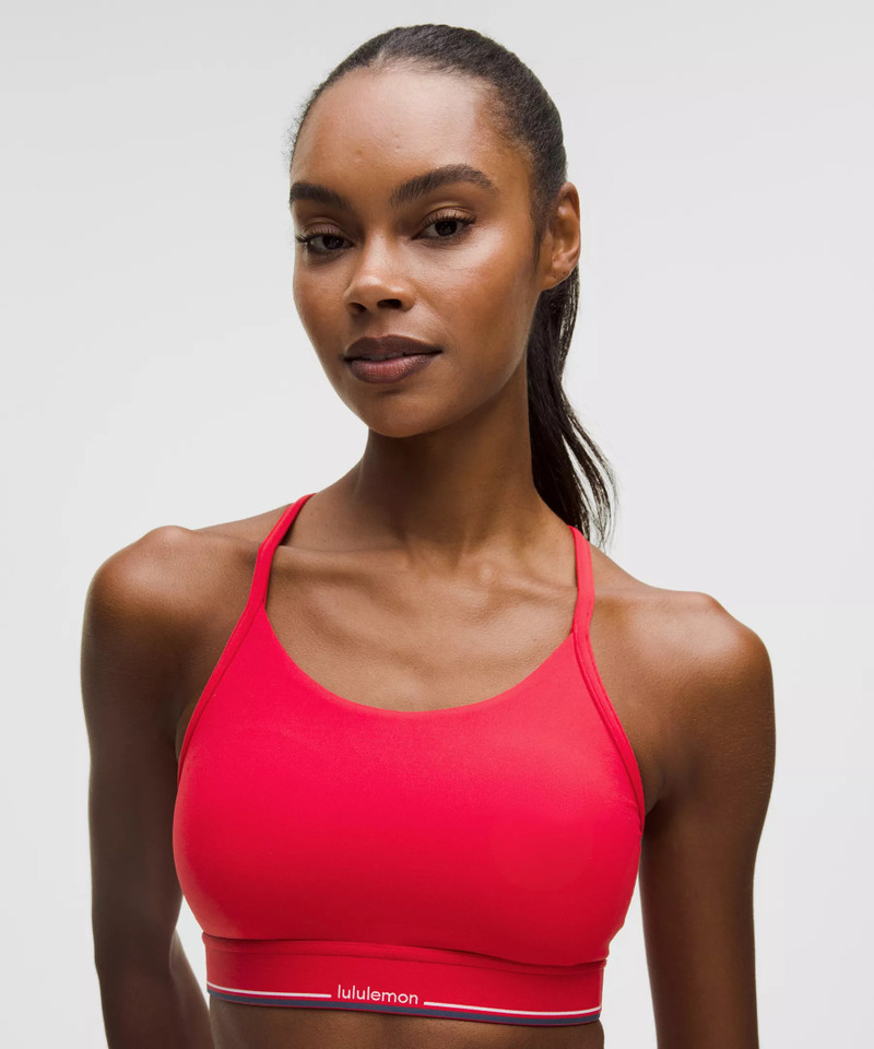 Flow Y Mid-Support Bra Logo *B/C Cup 4
