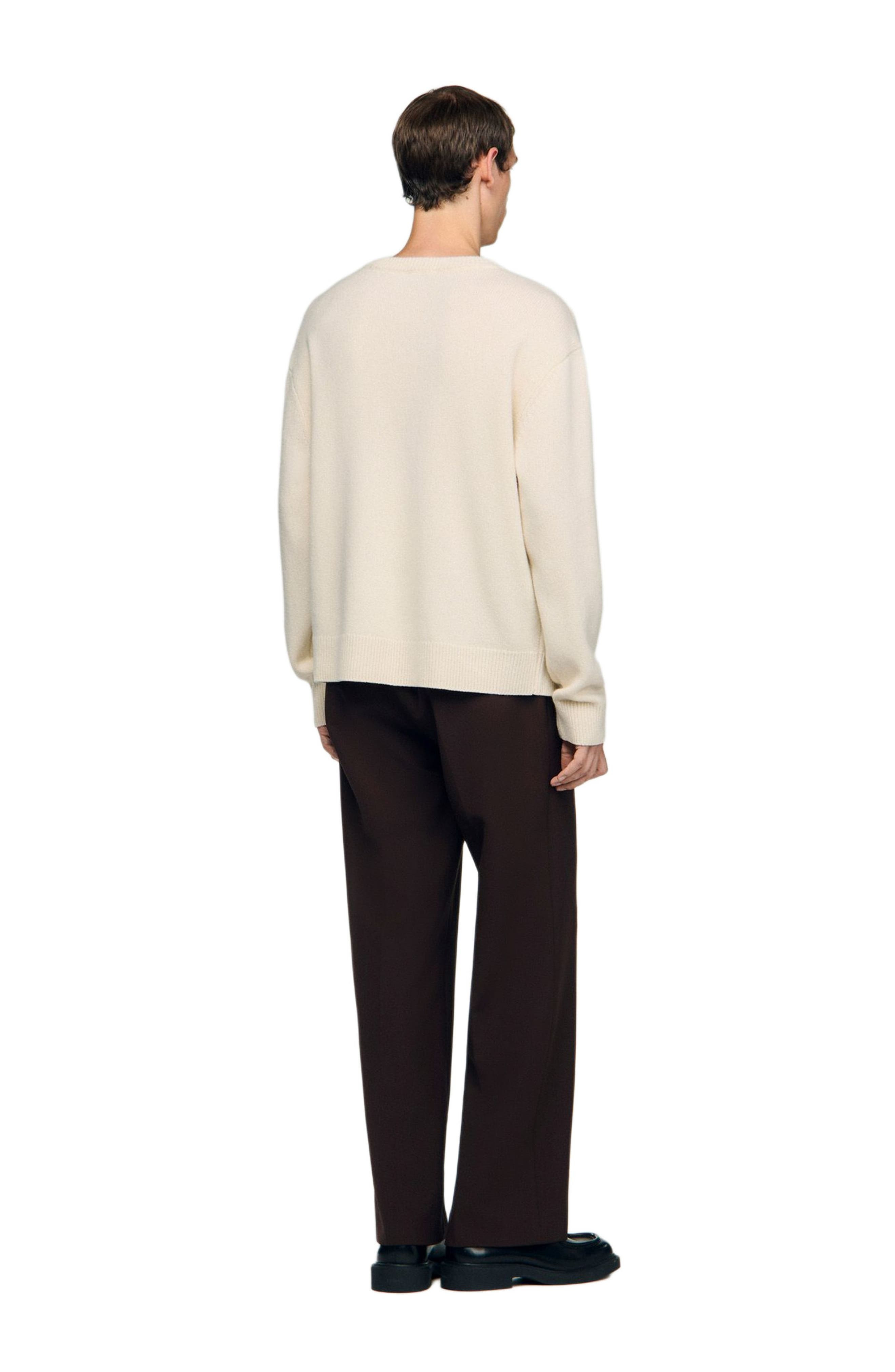 SANDRO Wool sweater with flower detail in Butter Cream at Nordstrom - 2