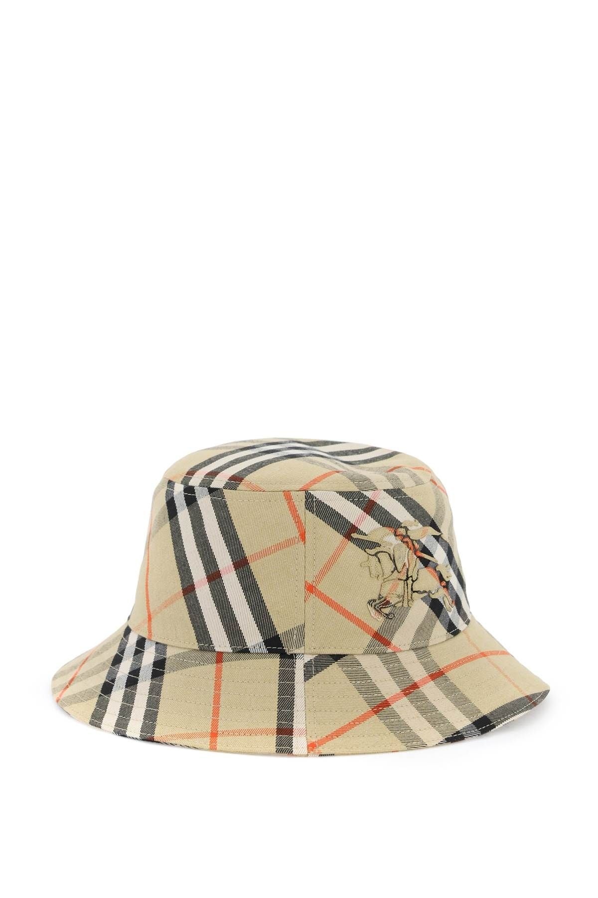 ERED COTTON BLEND BUCKET HAT WITH NINE WORDS - 4