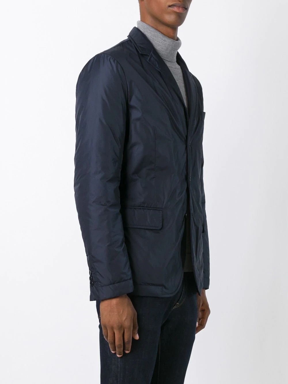 notched lapel lightweight jacket - 3