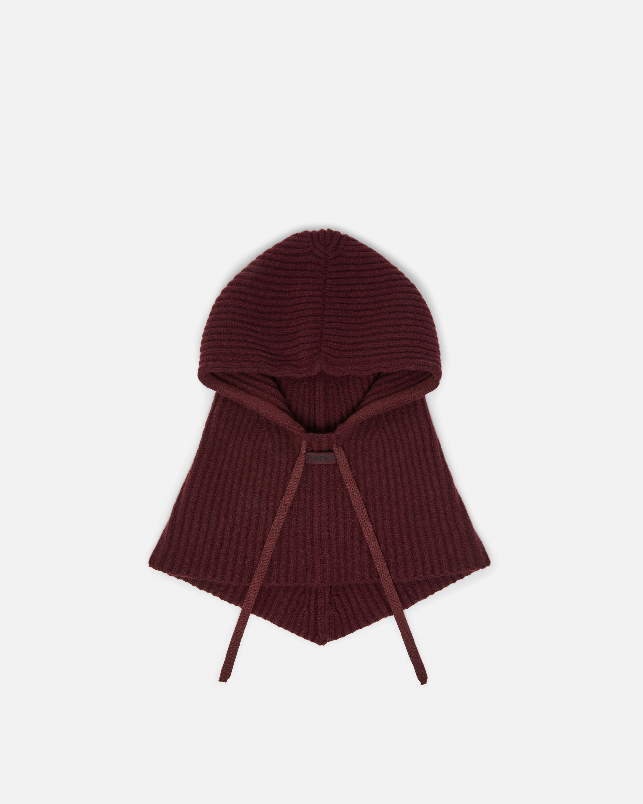 RIBBED BALACLAVA WITH DRAWSTRING - 1