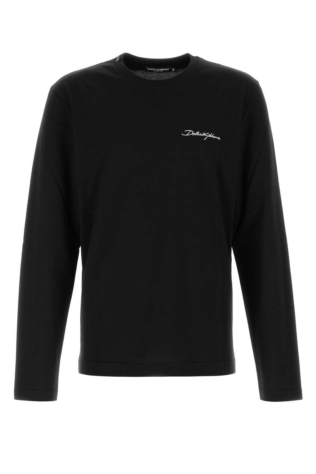 Black cotton t-shirt - 1