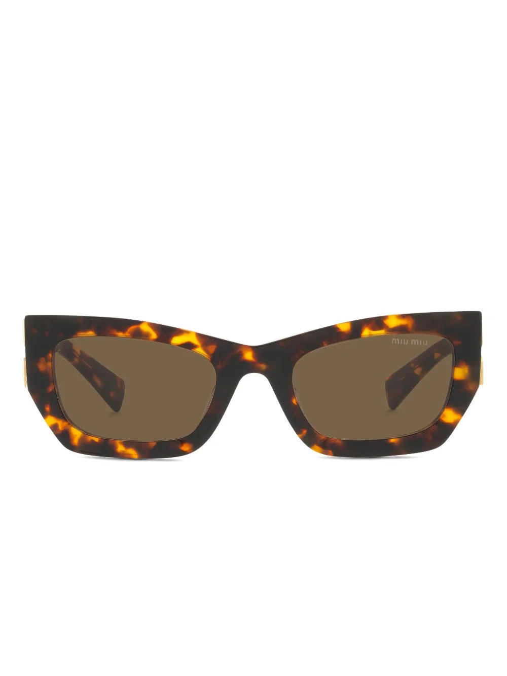 angular tortoiseshell sunglasses - 1