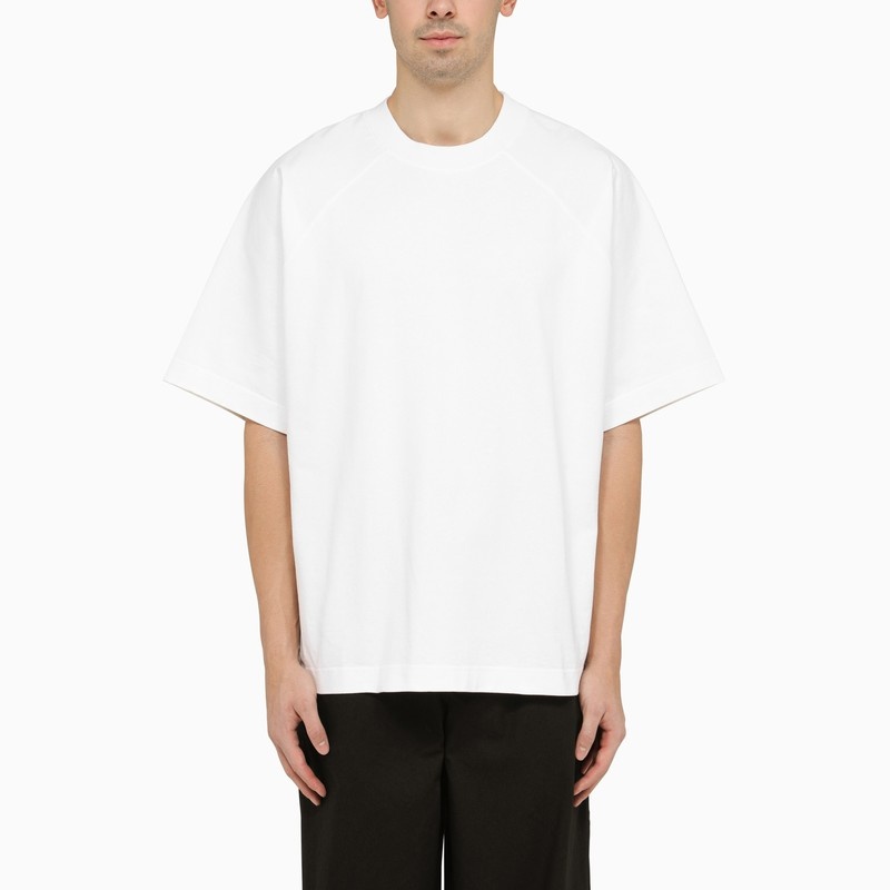 White oversize crewneck t-shirt - 1
