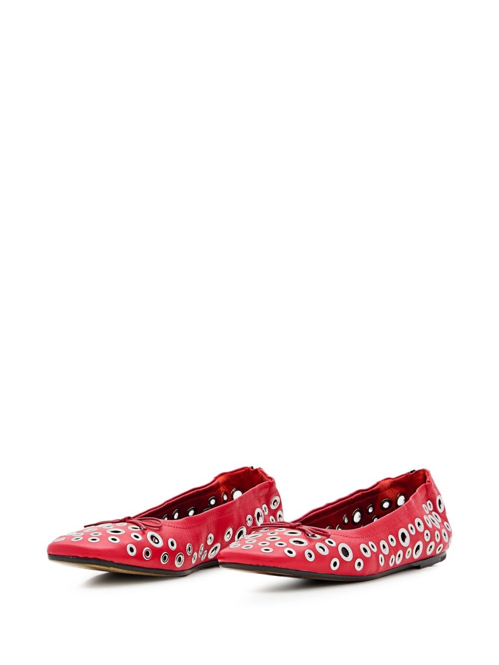 eyelet-vents ballet flats - 2