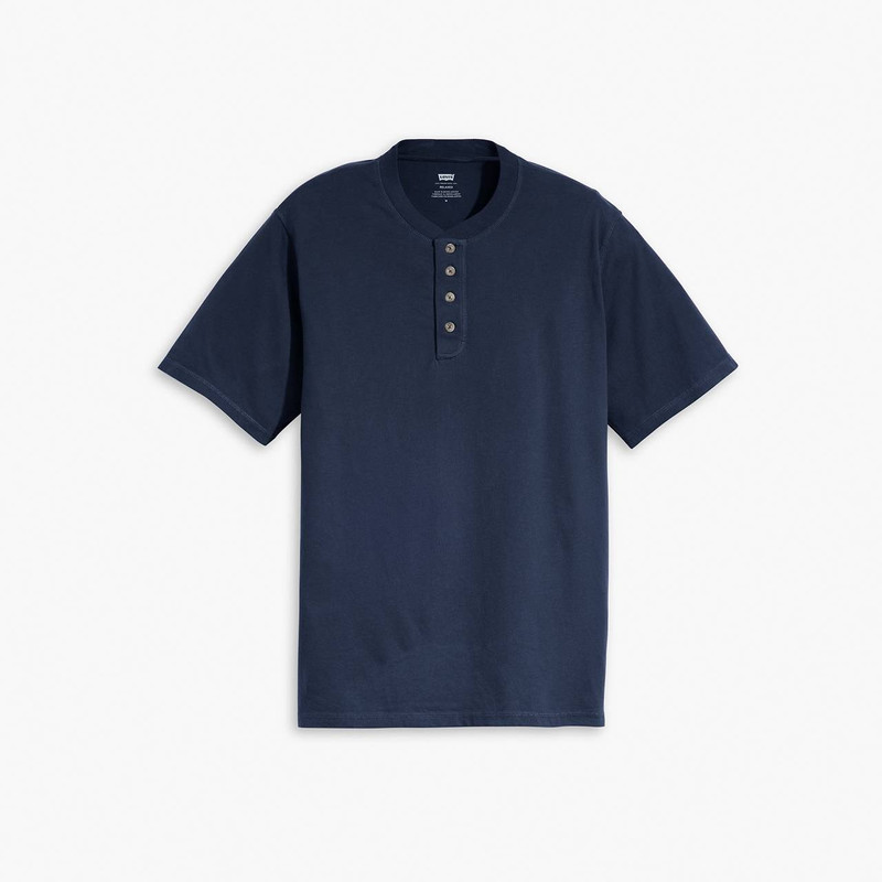 SHORT SLEEVE FOUR BUTTON HENLEY 1