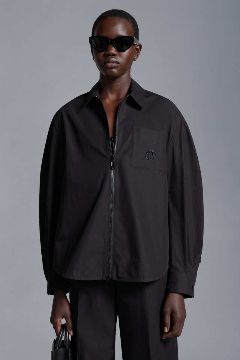Moncler Poplin Zip-Up Shirt outlook