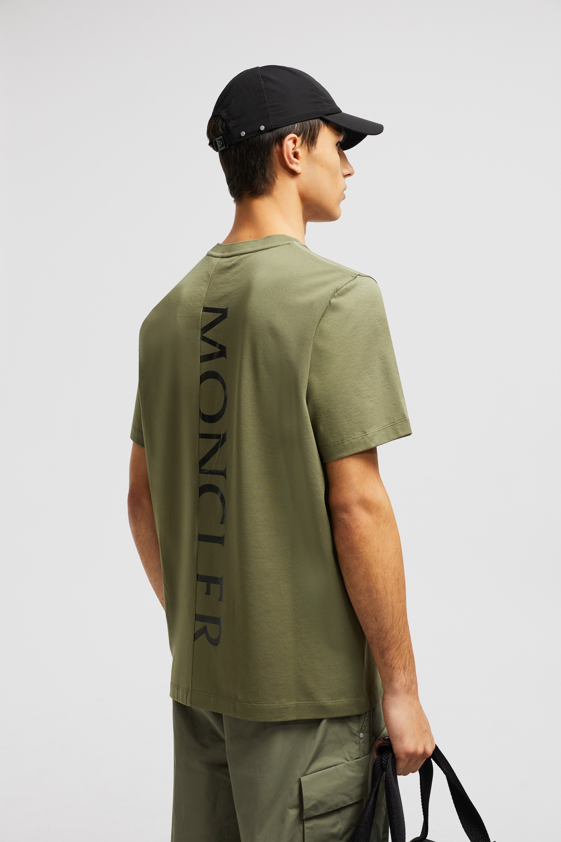 Vertical Back Logo Cotton T-Shirt - 2