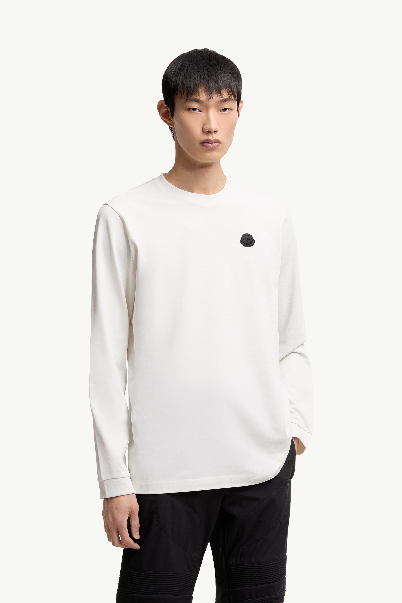 Graphic Logo Long Sleeve Cotton T-Shirt - 3