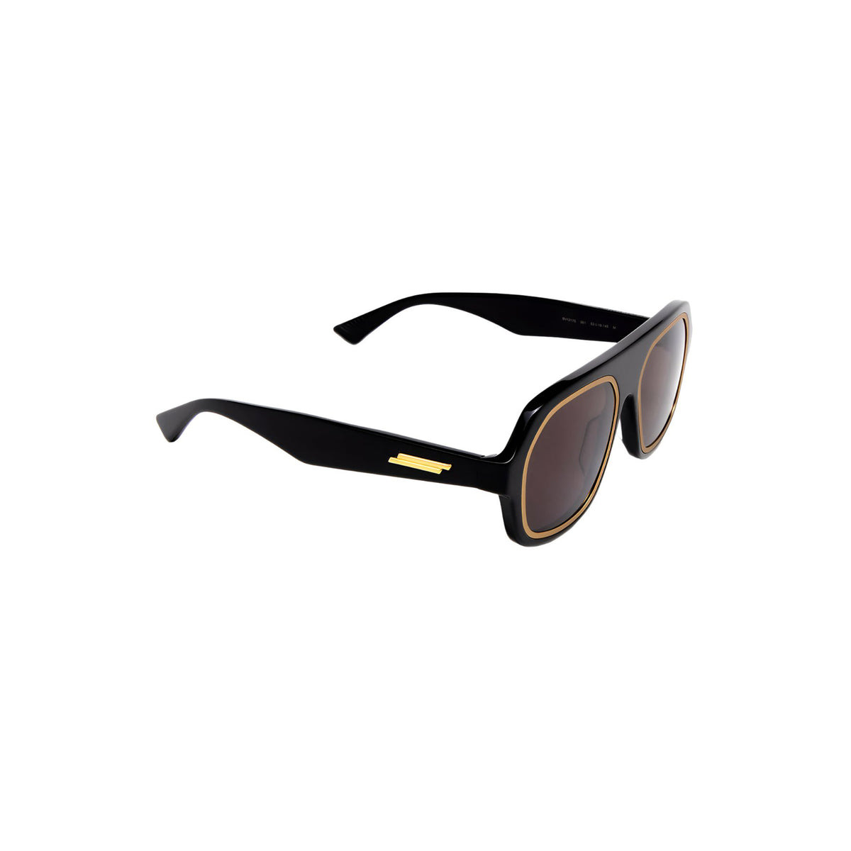MEN'S RECYCLED ACETATE AVIATOR SUNGLASSES (BLACK/GRAY) - 3