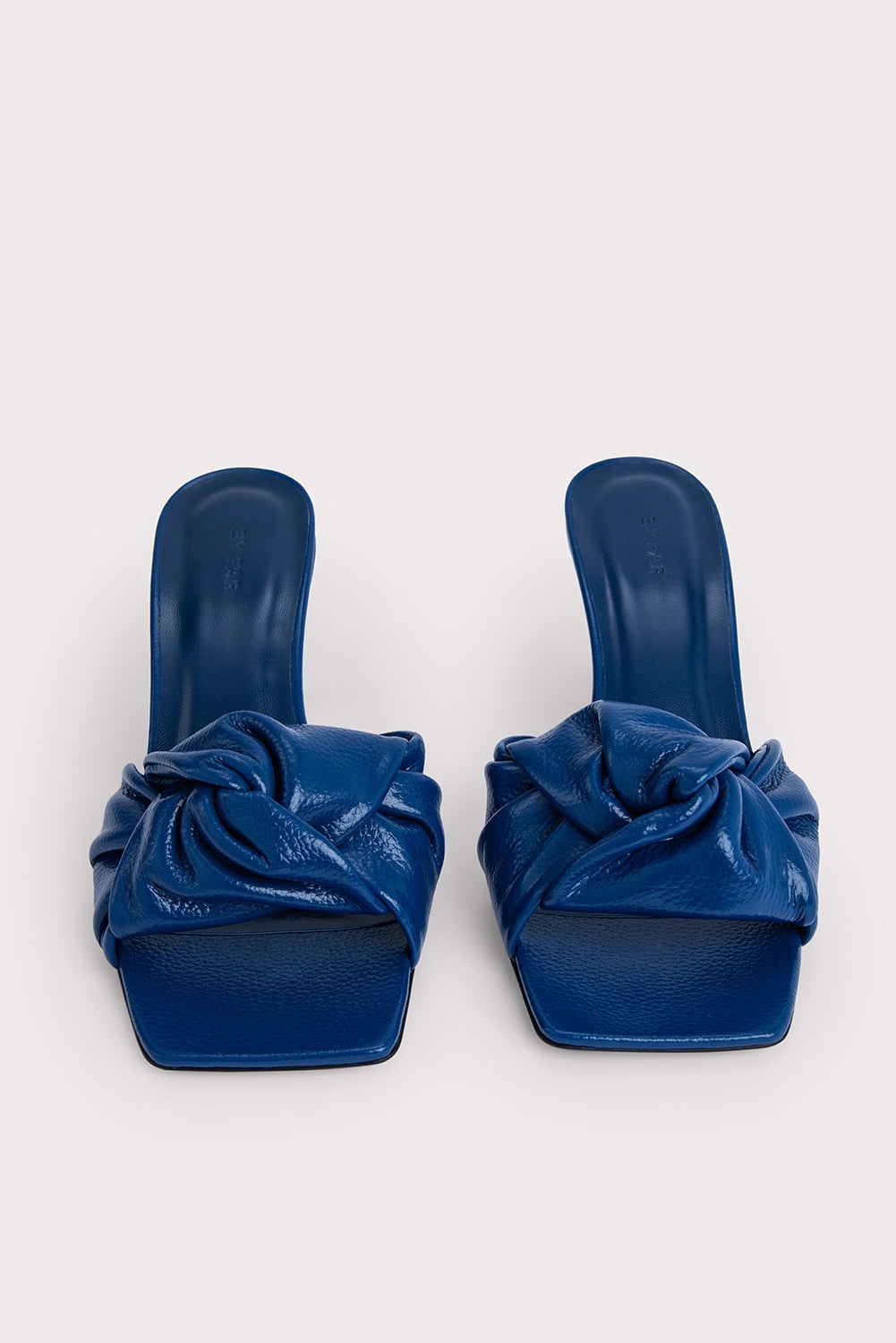 Lana Deep Blue Gloss Grained Leather - 5