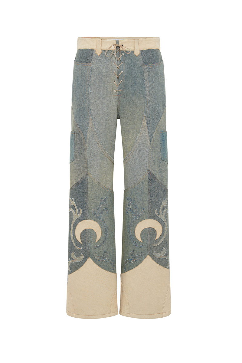 Regenerated Denim Loose Jeans 1