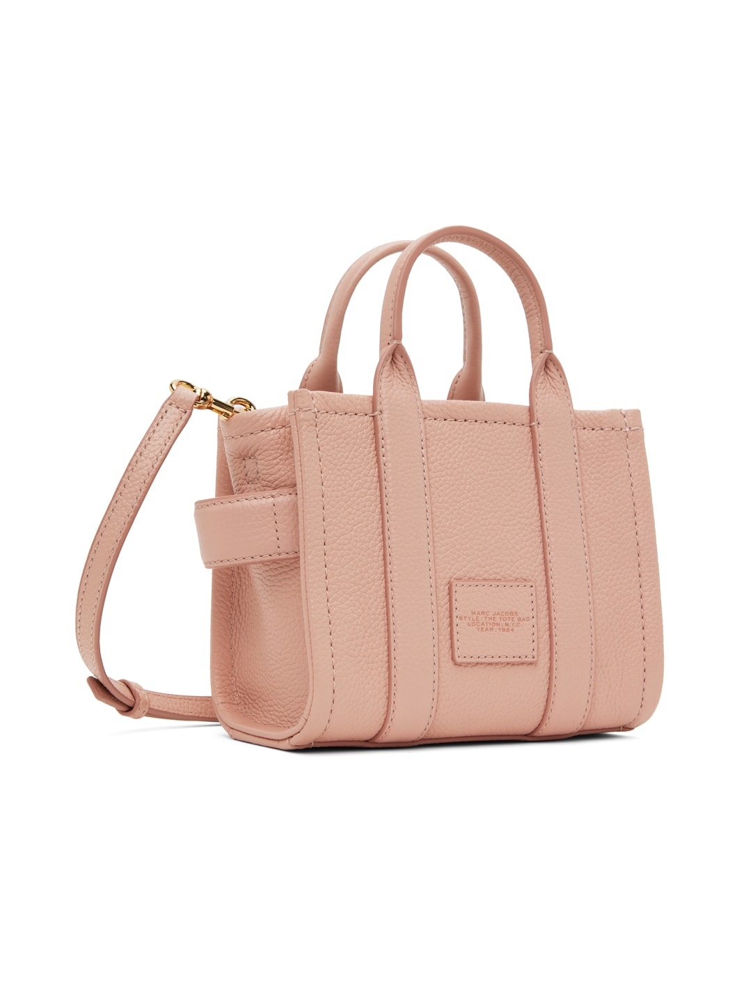 Pink 'The Leather Mini Tote Bag' Tote - 3