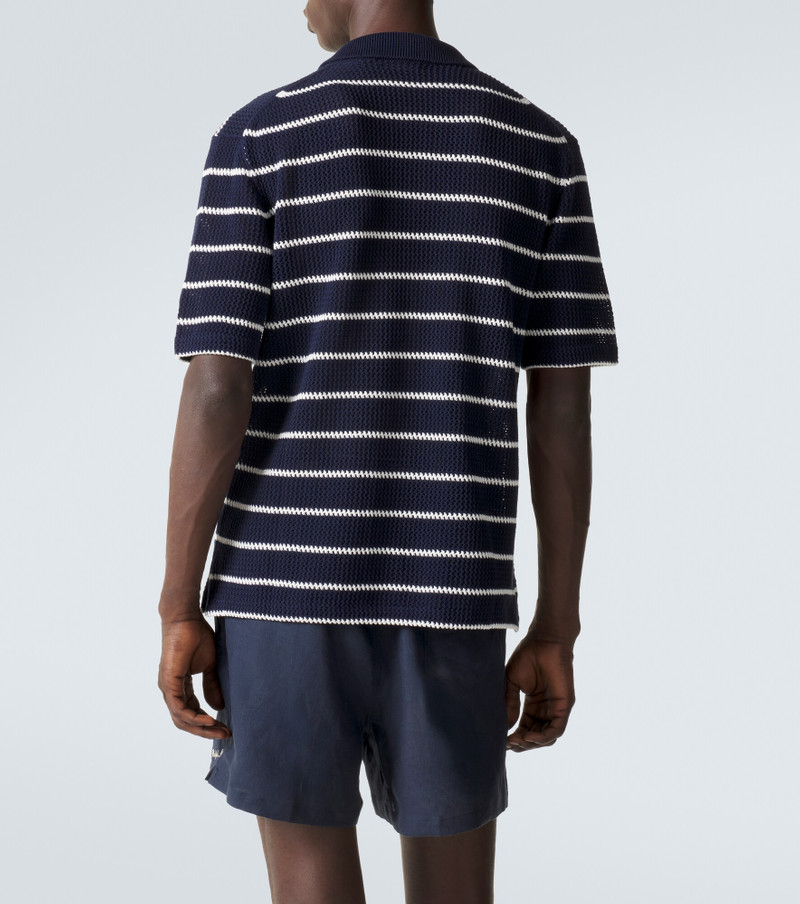 Striped cotton polo shirt 4