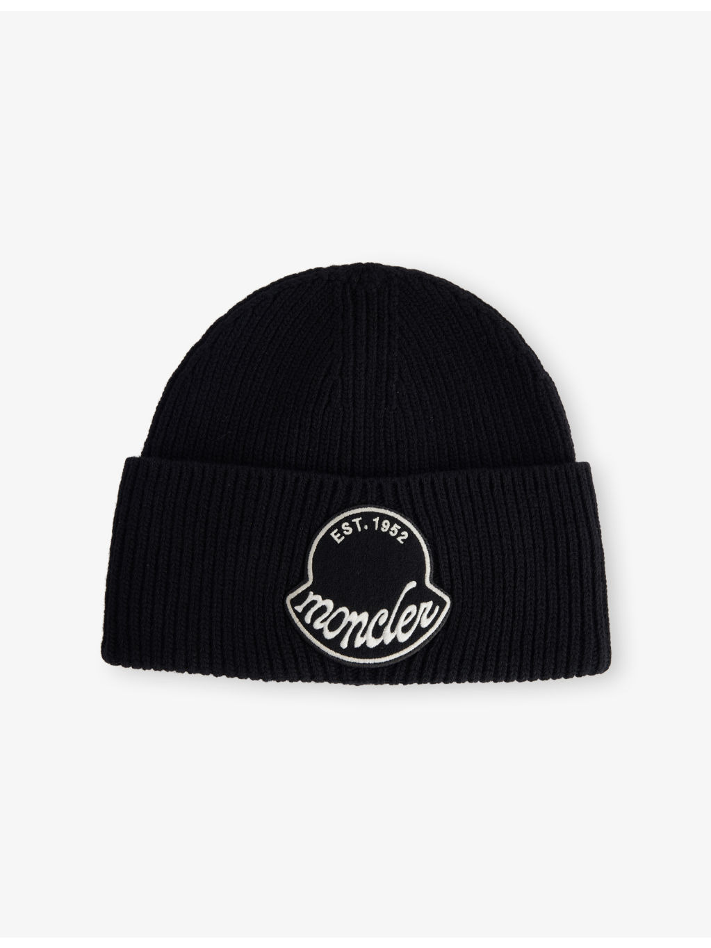 Logo Ribbed-Knit Wool Beanie - 1