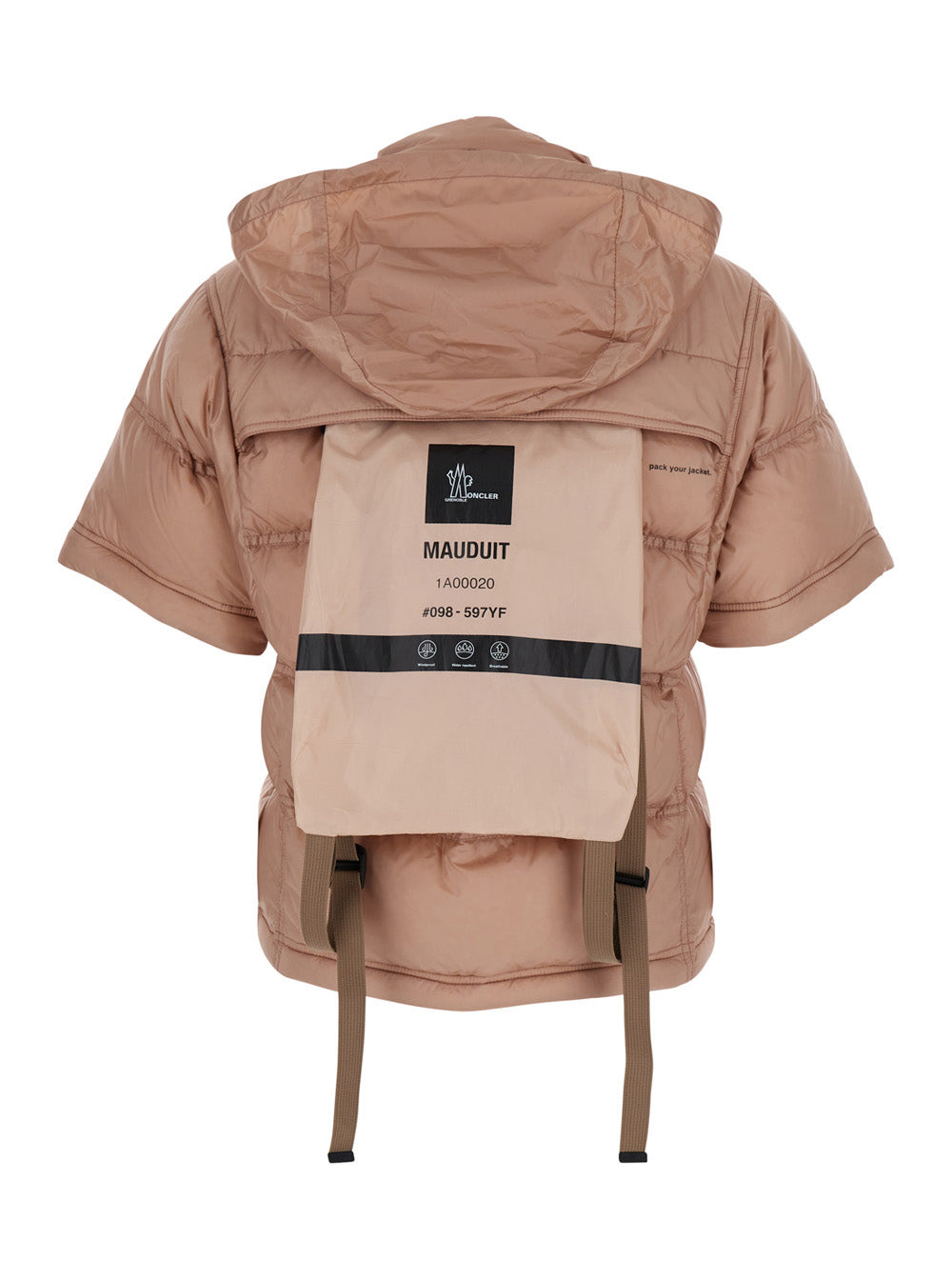 Moncler Grenoble Women 'Mauduit' Pink Down Jacket With Logo Patch On The Sleeve In Tech Fabric Woman - 3