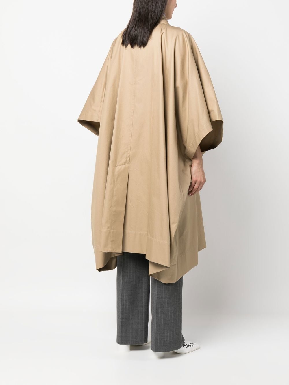 oversized collared coat - 4