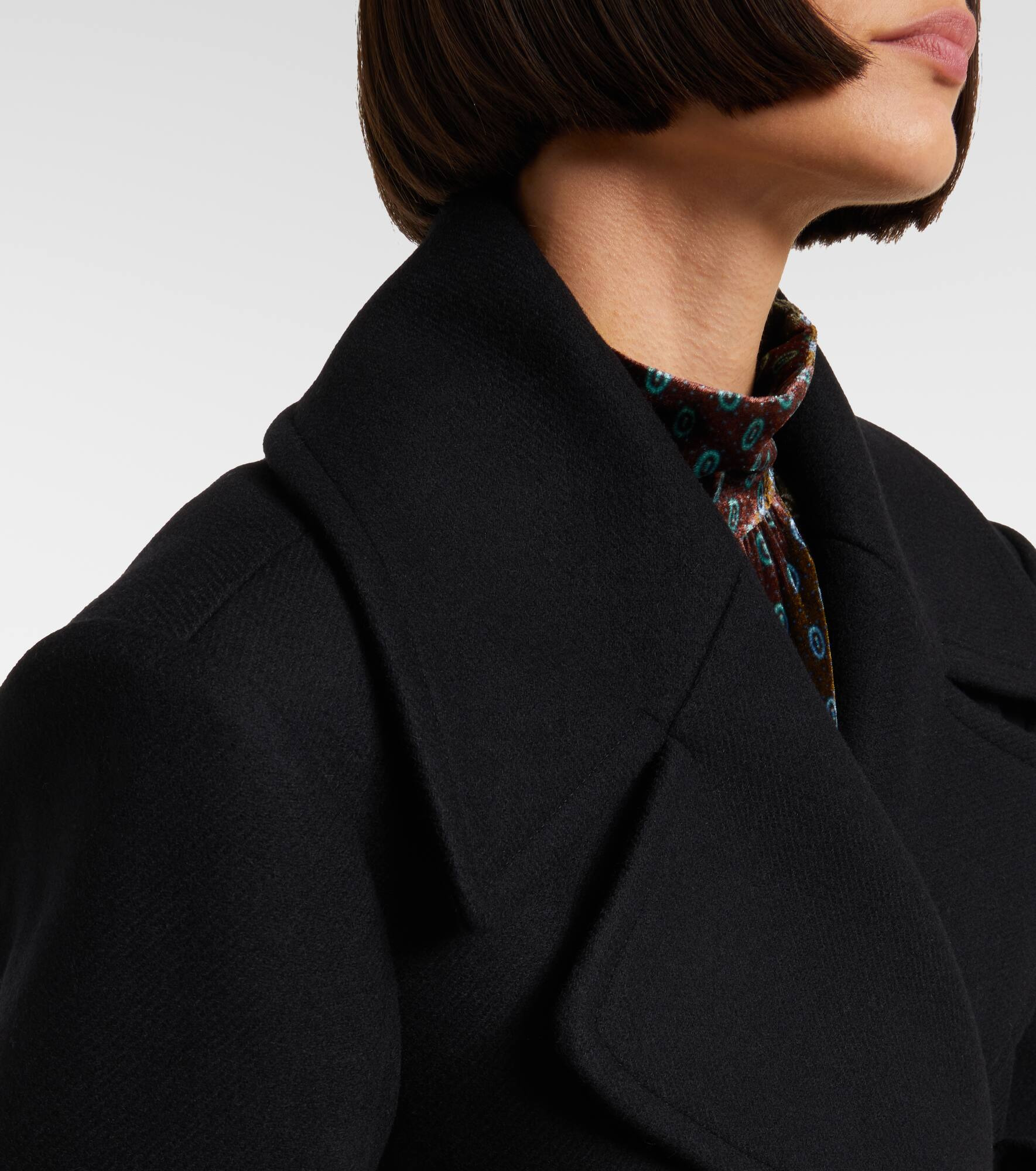 Wool-blend twill coat - 4