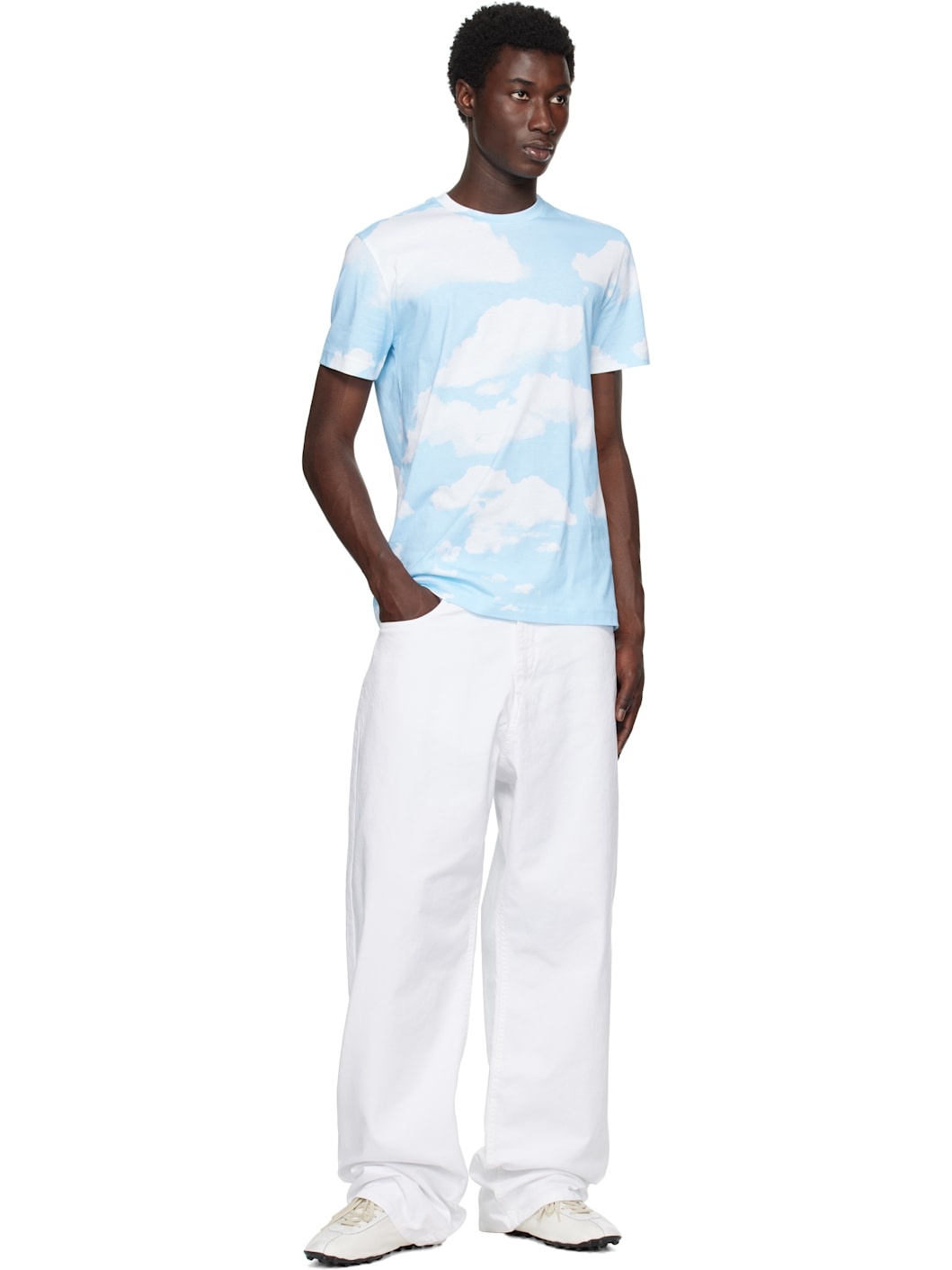 Blue Archive Clouds Organic Cotton T-Shirt - 4