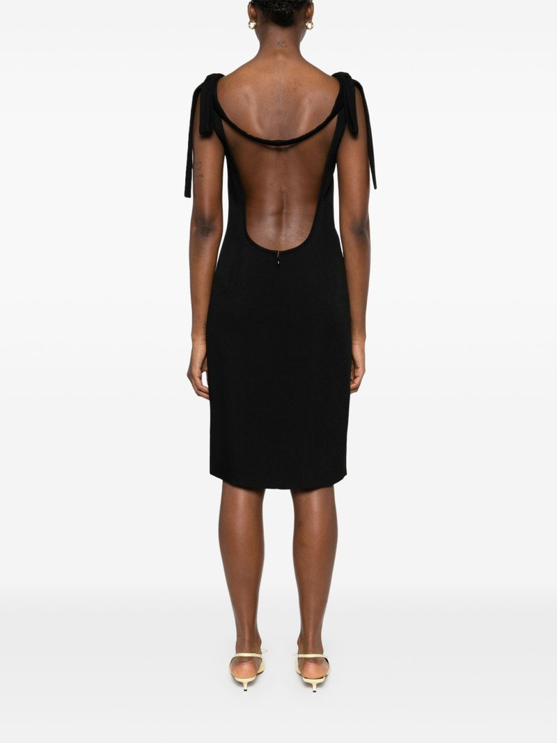 bow-detail midi dress 4