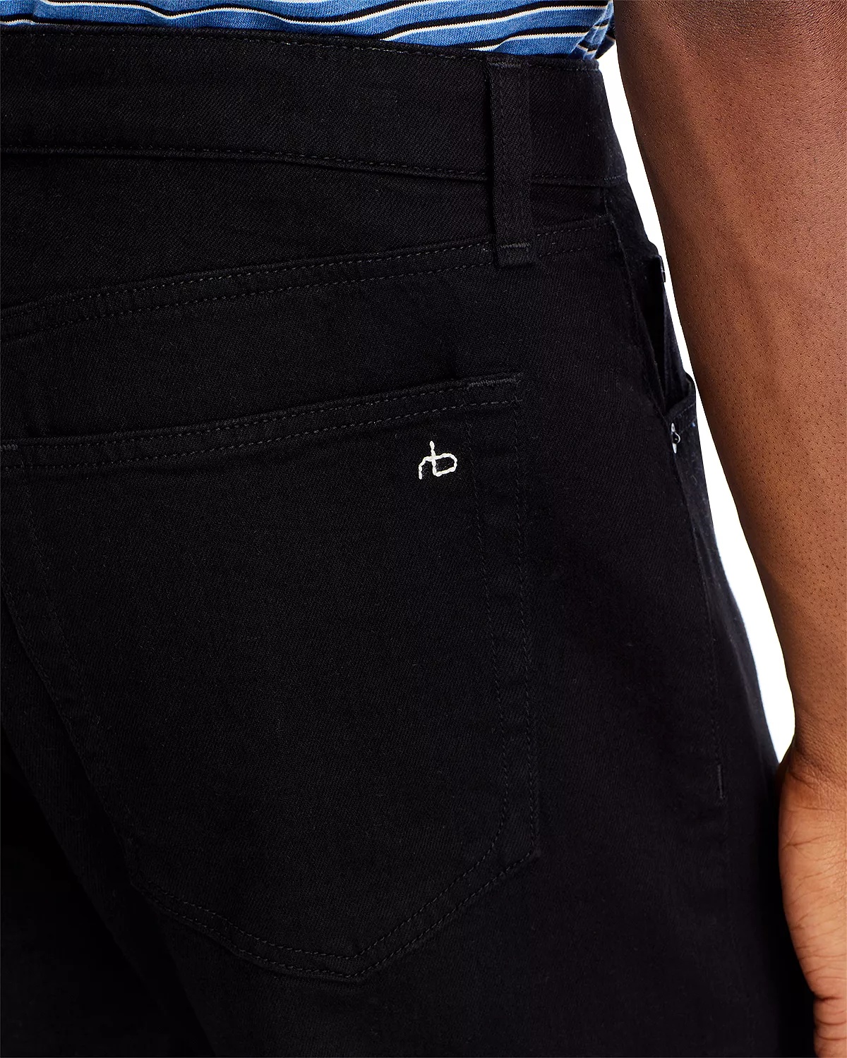 Fit 4 Authentic Stretch Straight Fit Jeans in Black - 7