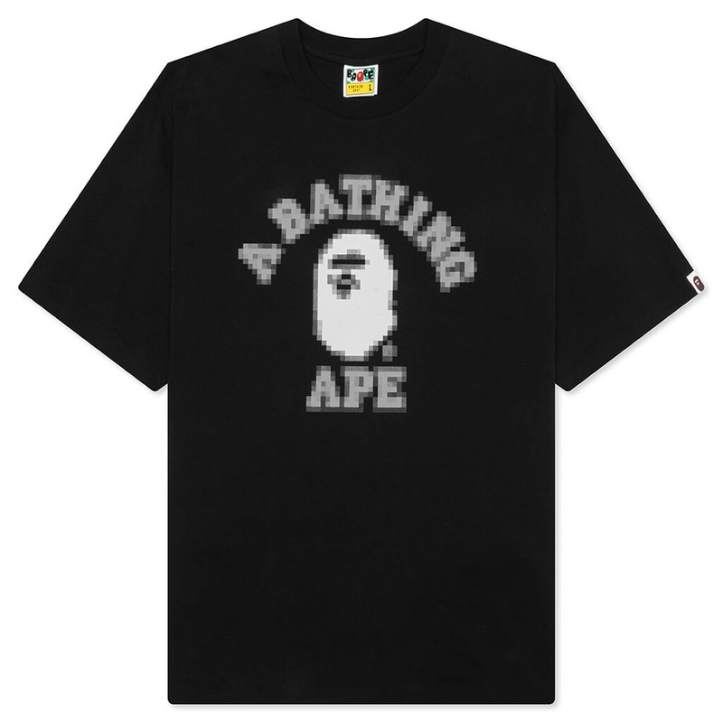 PIXAL COLLEGE RELAXED FIT TEE - BLACK - 1