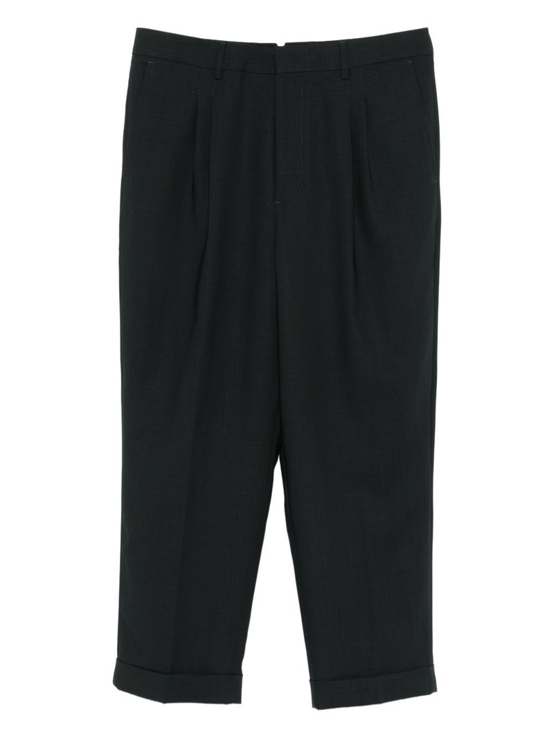 pleated cropped trousers 1