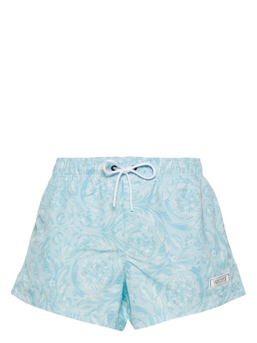 Barocco-print swim shorts - 1