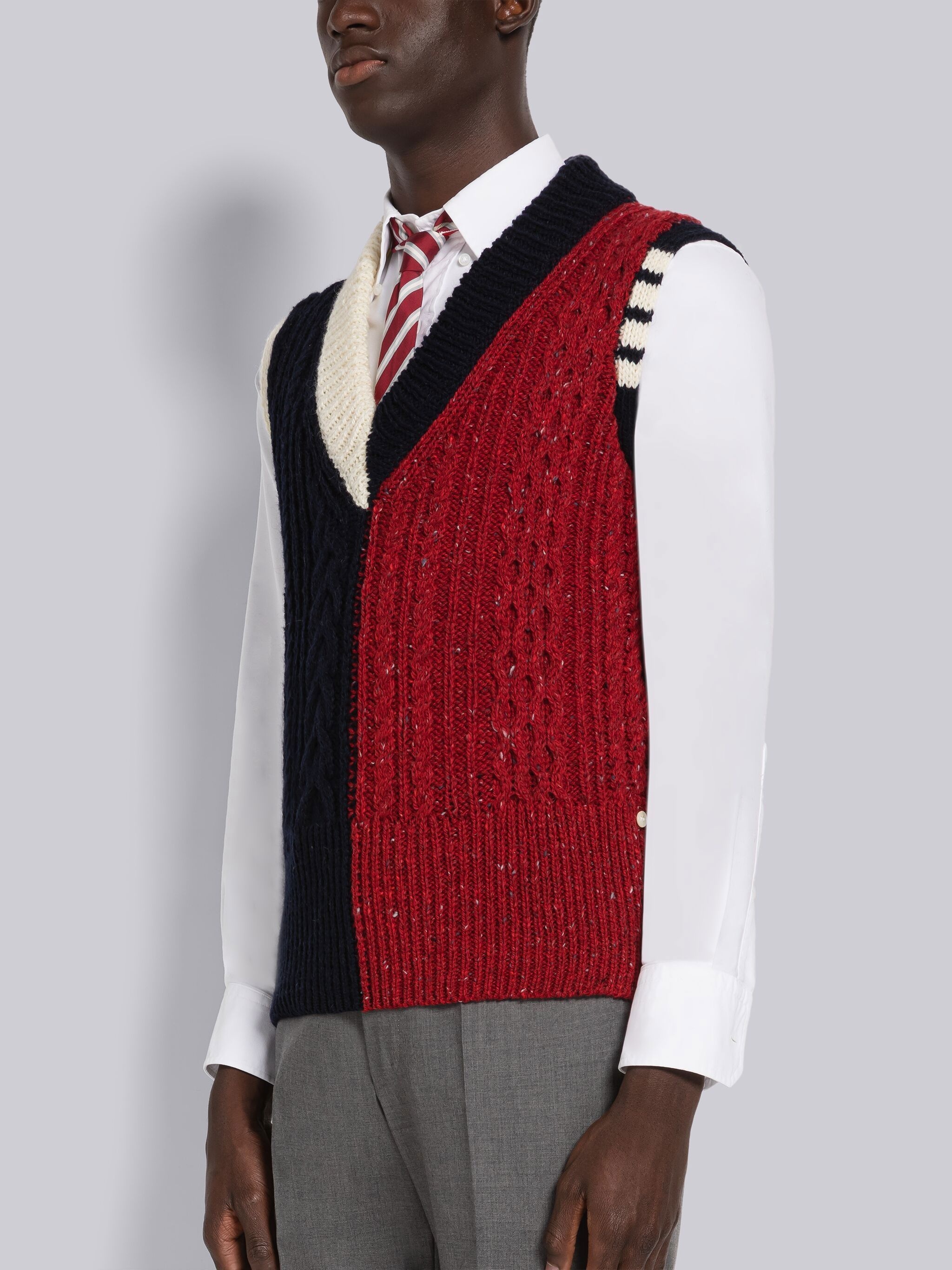 Fun-Mix Cables Donegal 4-Bar Vest - 2