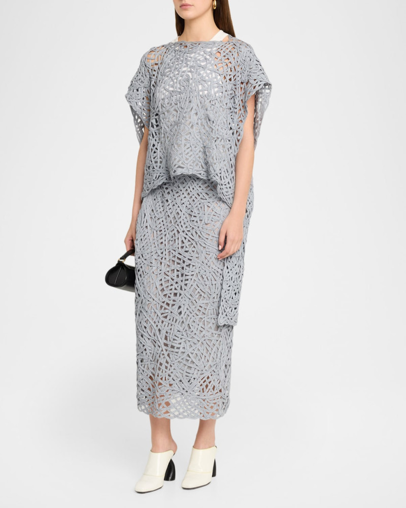 Clara Tiered Openwork Knit Top 4