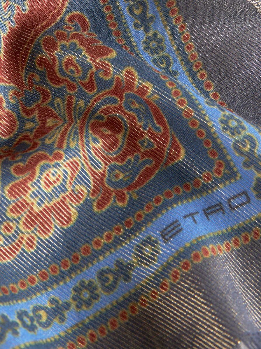 PRINTED CASHMERE AND SILK SHAWL - 2