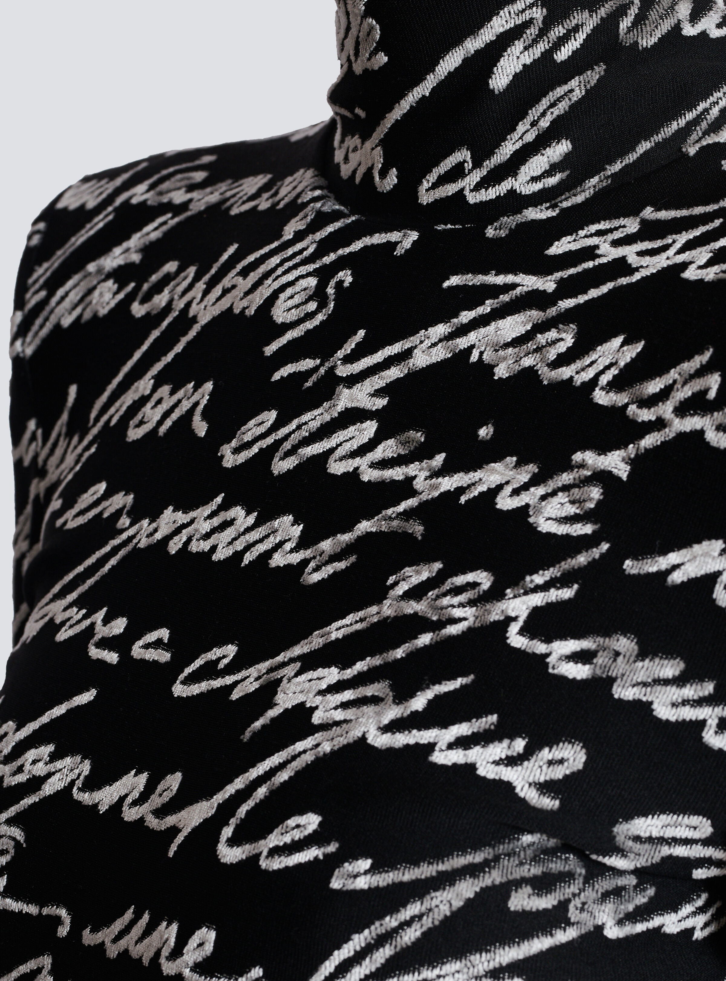 Long "Love Letter" jacquard knit dress - 10