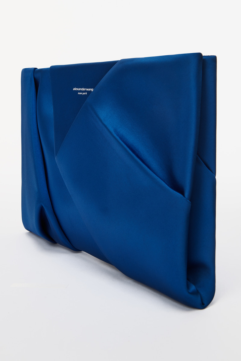 Alexander Wang CRUSHED SATIN CLUTCH outlook