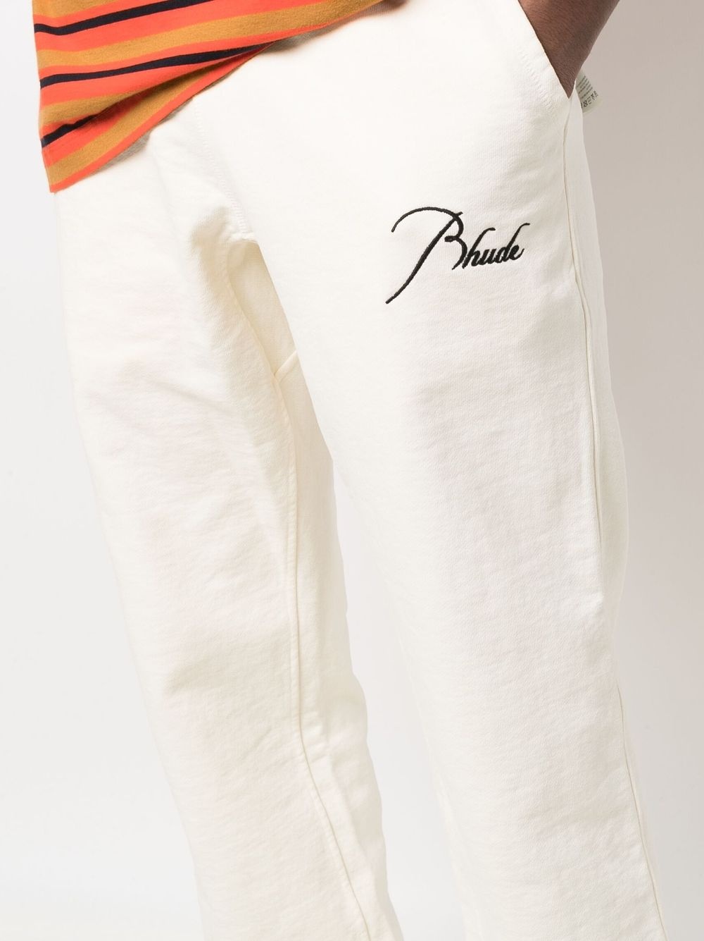 logo-embroidered track pants - 5