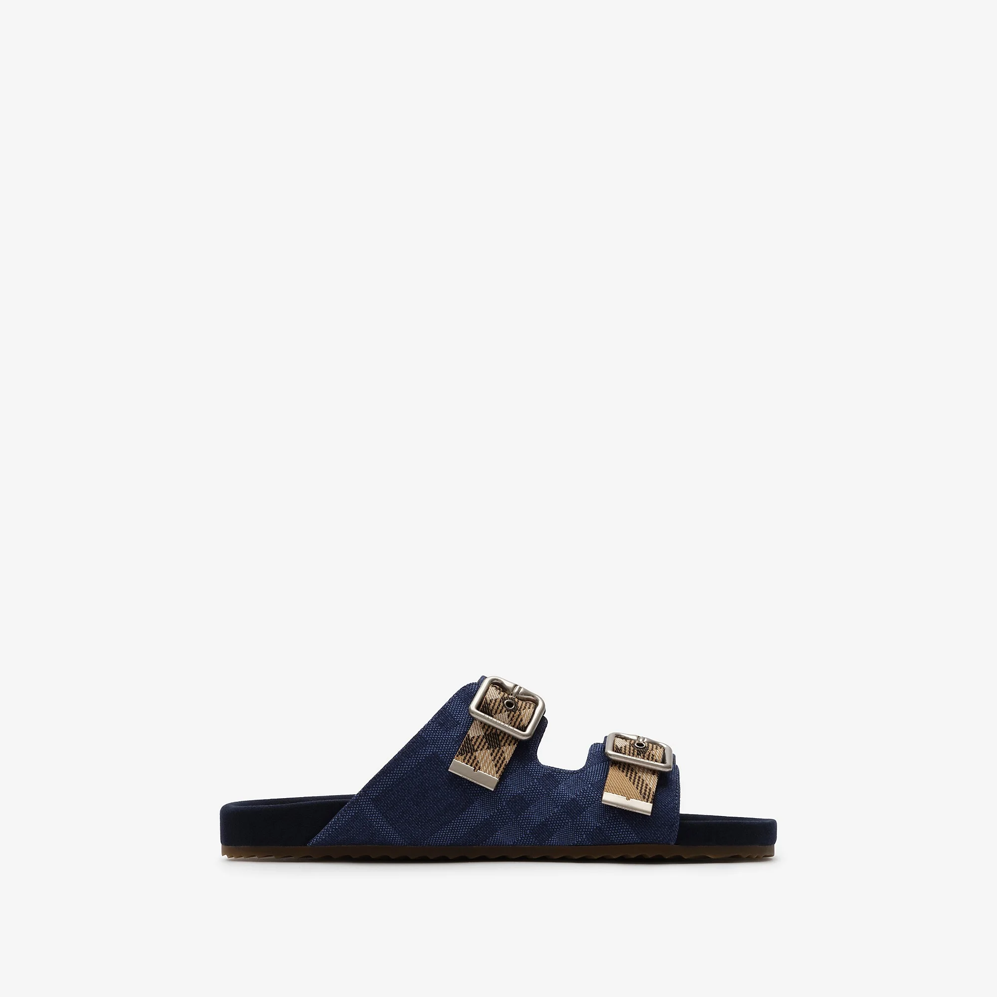 Check Denim Urchin Sandals - 1