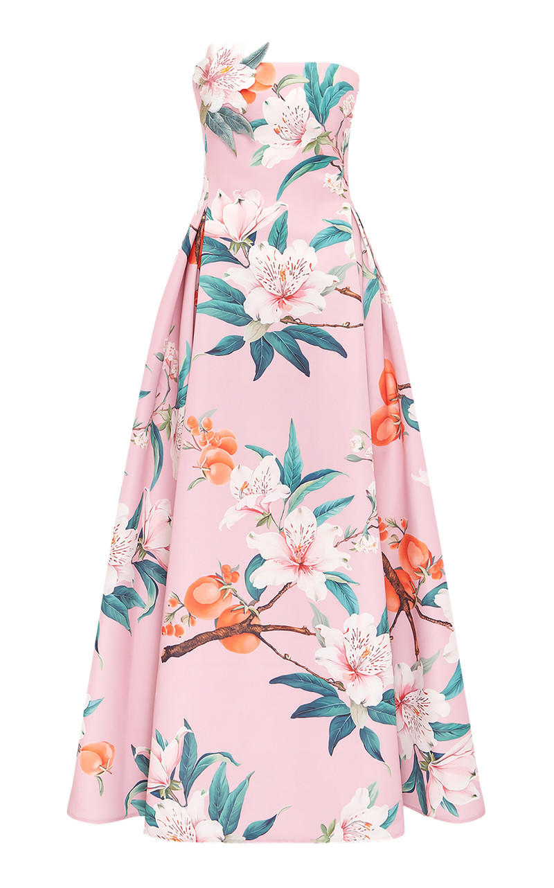 Nora Crepe Maxi Dress pink 1