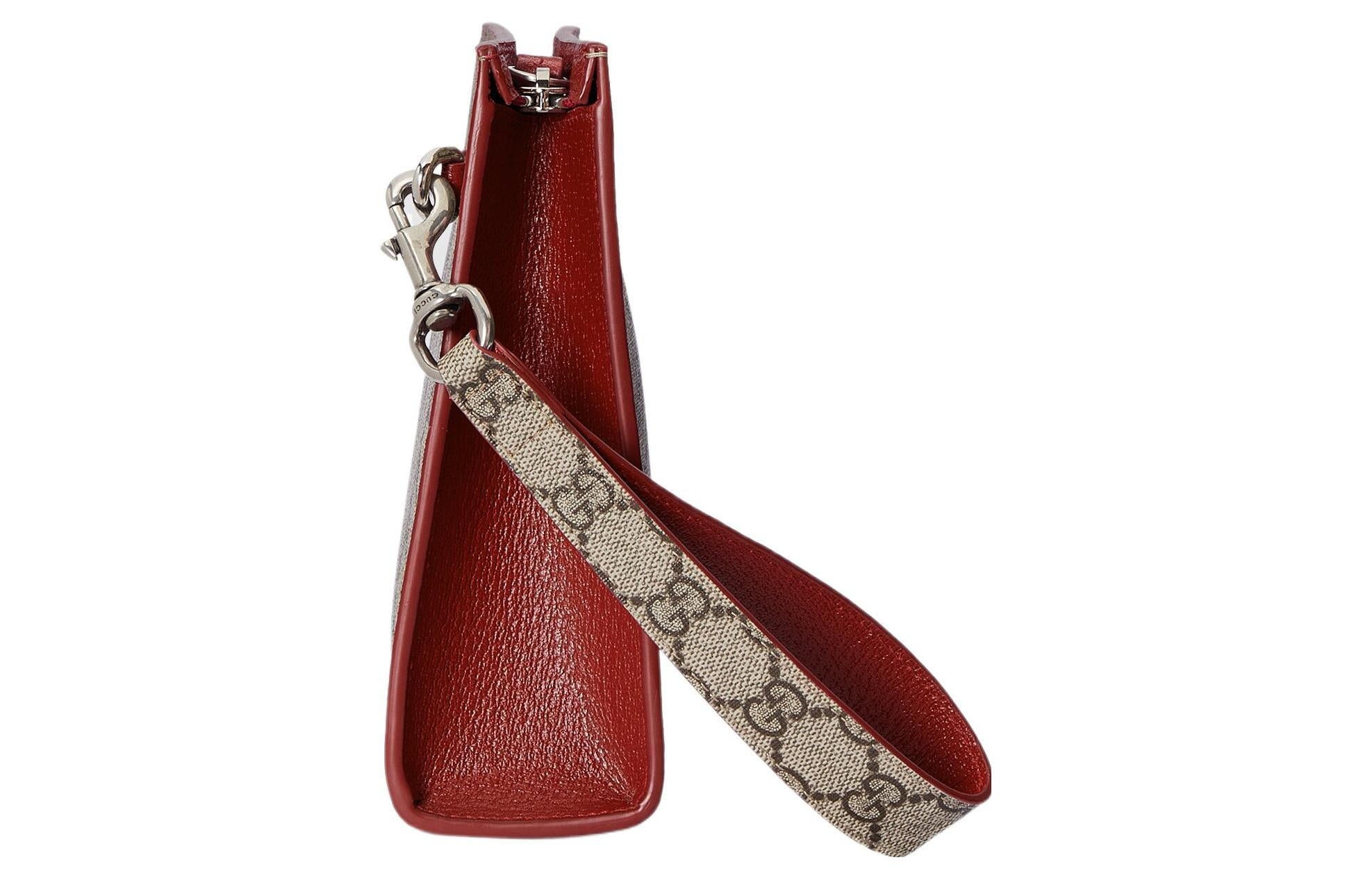 Gucci Pouch With GG Detail 'Beige Ebony Supreme' 768255-FACQC-9752 - 3