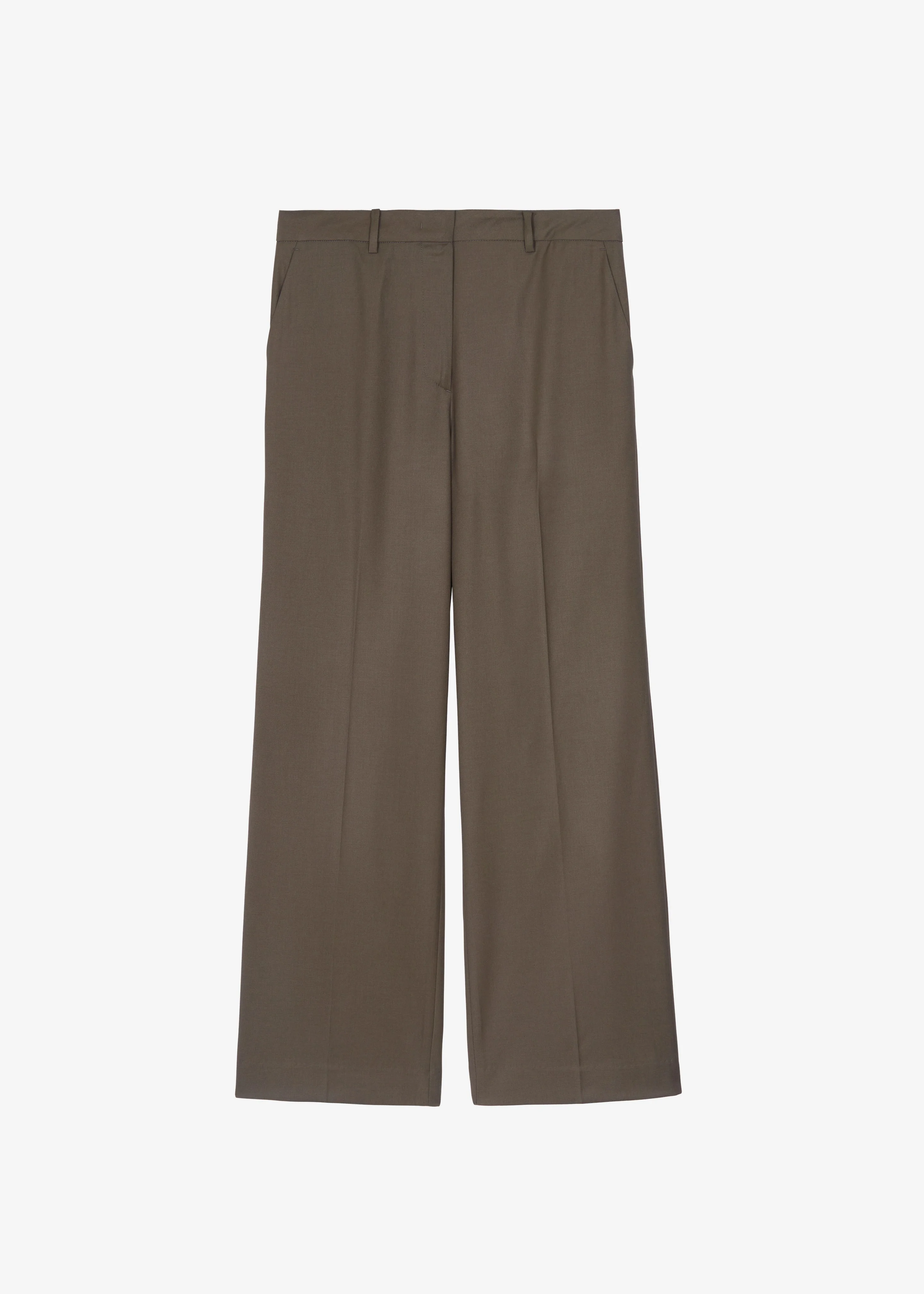 Pallen Wide Trousers - Brown - 1