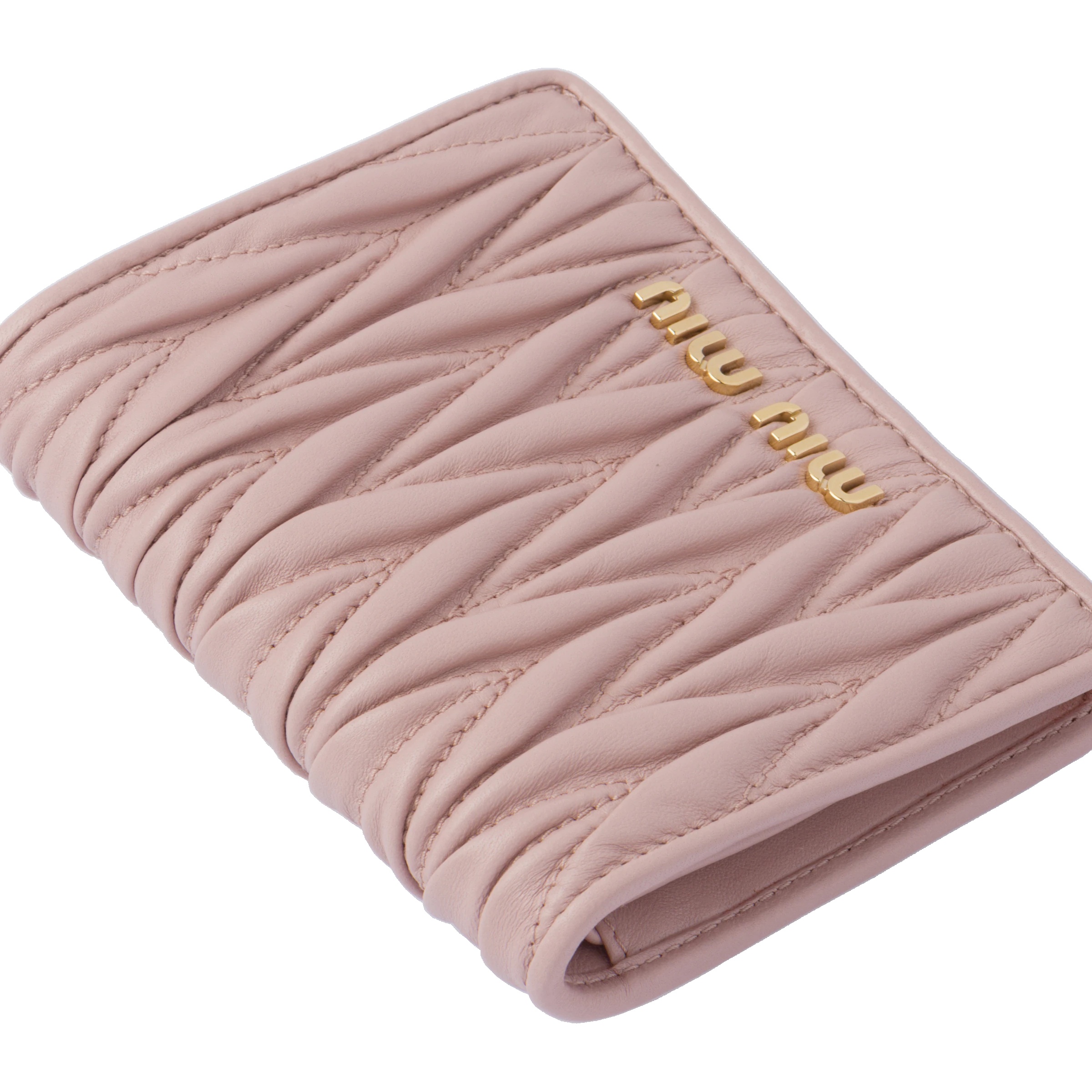 Small matelassé nappa leather wallet - 2