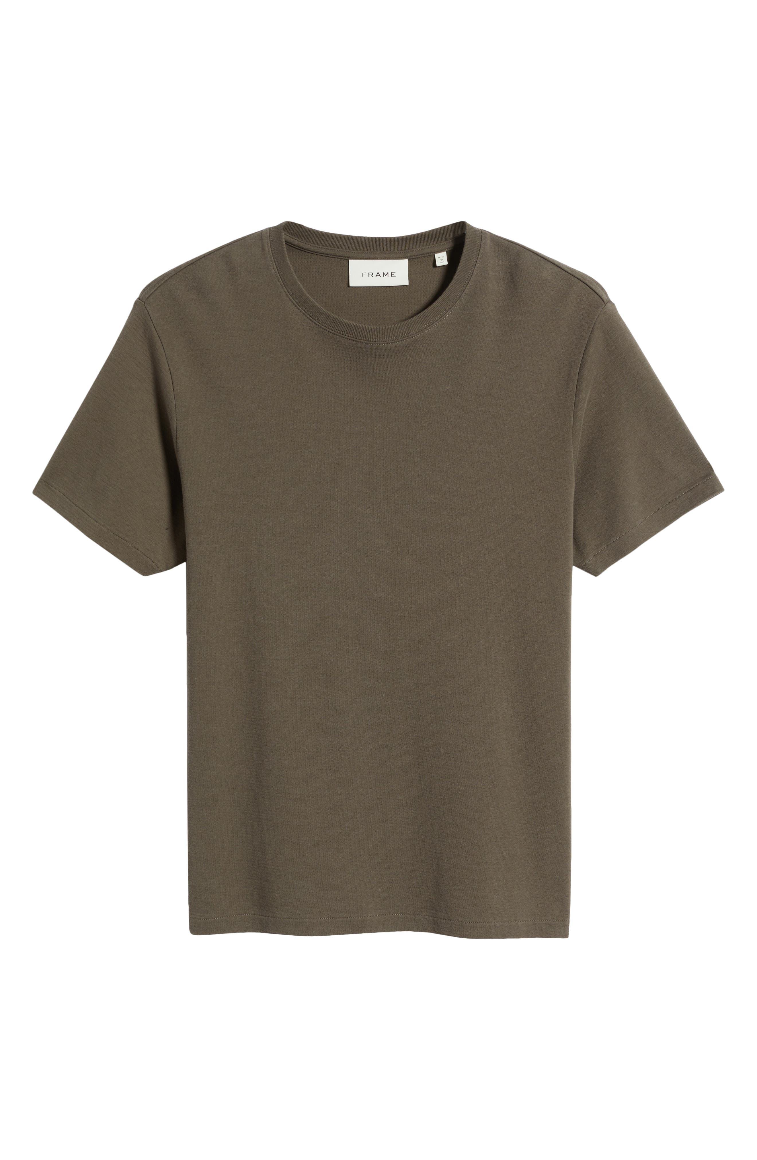 FRAME Duo Fold Cotton T-Shirt in Taupe at Nordstrom - 5