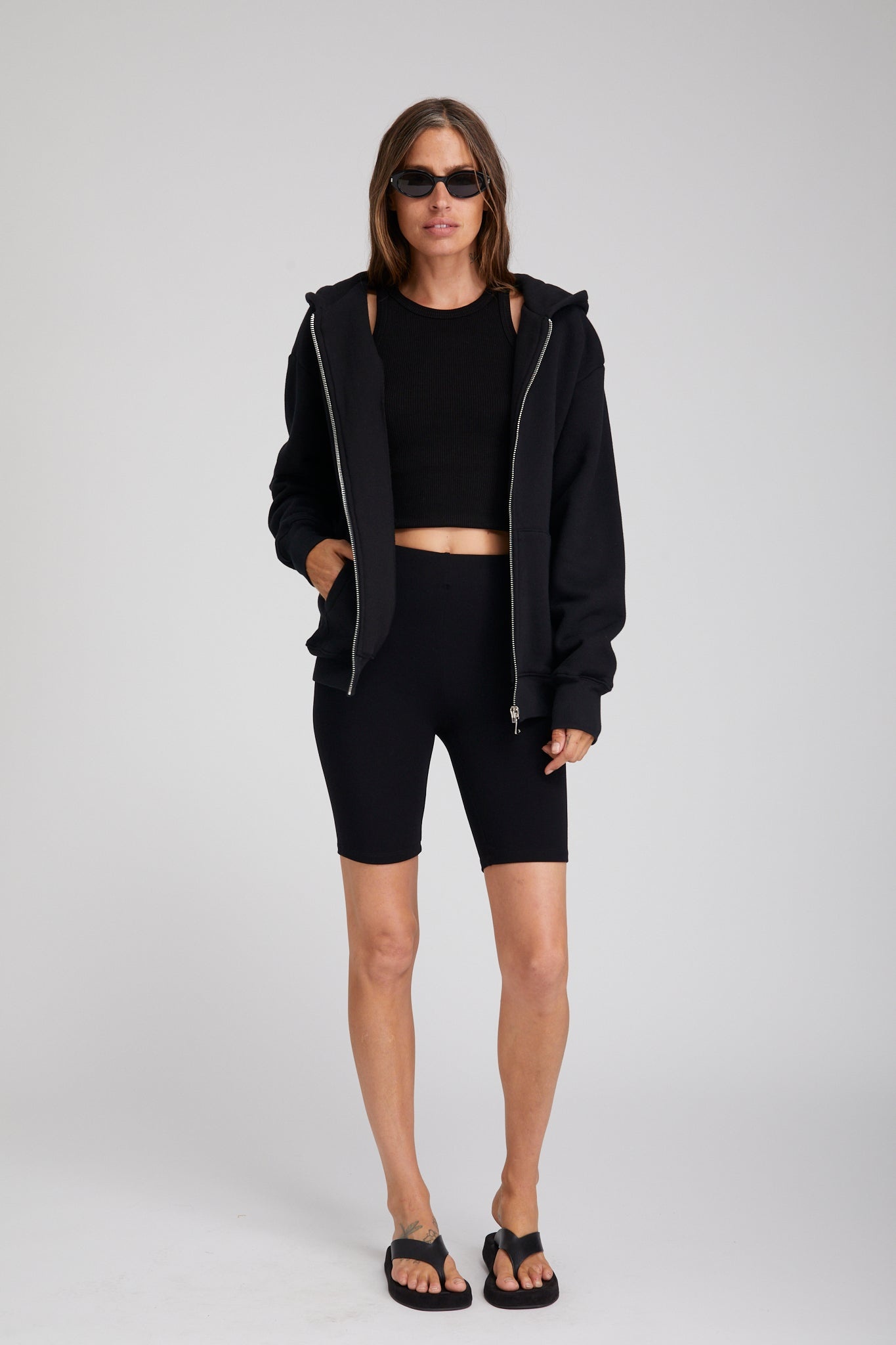 BLACK CITY BIKER SHORTS - 2