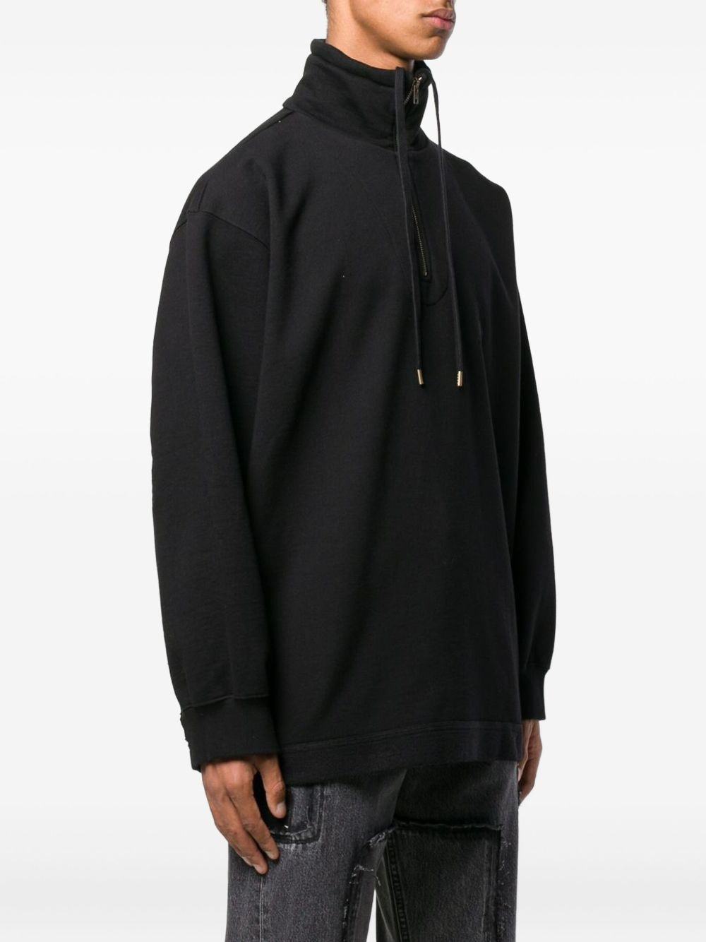 high-neck half-zip sweatshirt - 3