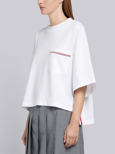 Thom Browne RWB-stripe boxy T-shirt outlook