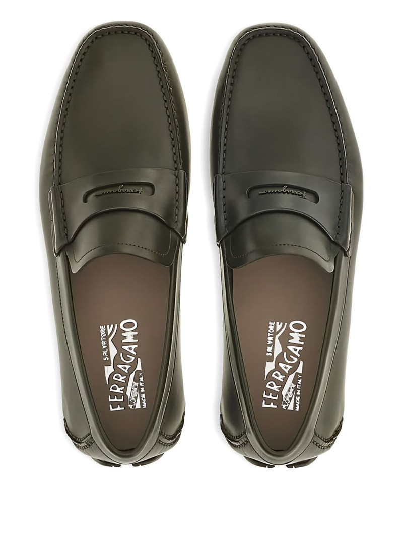 penny-slot leather loafers 4