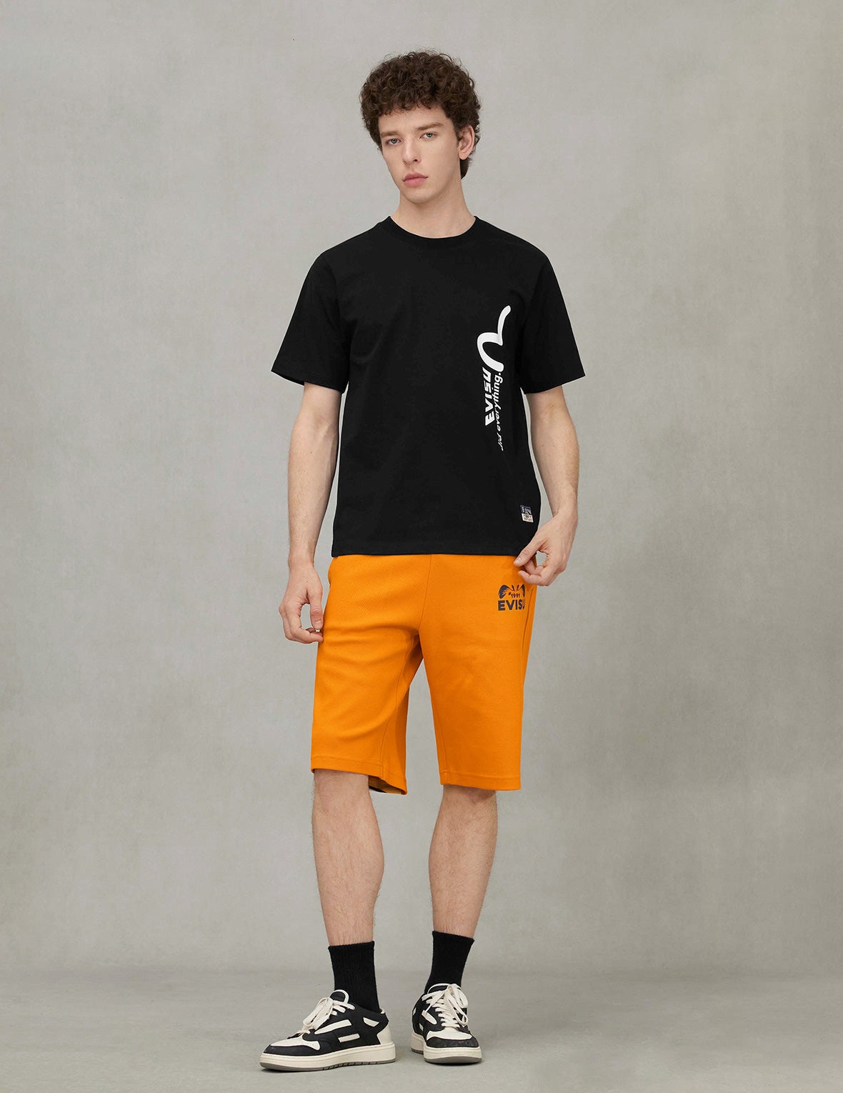 Logo and Slogan Print Regular Fit T-shirt - 3