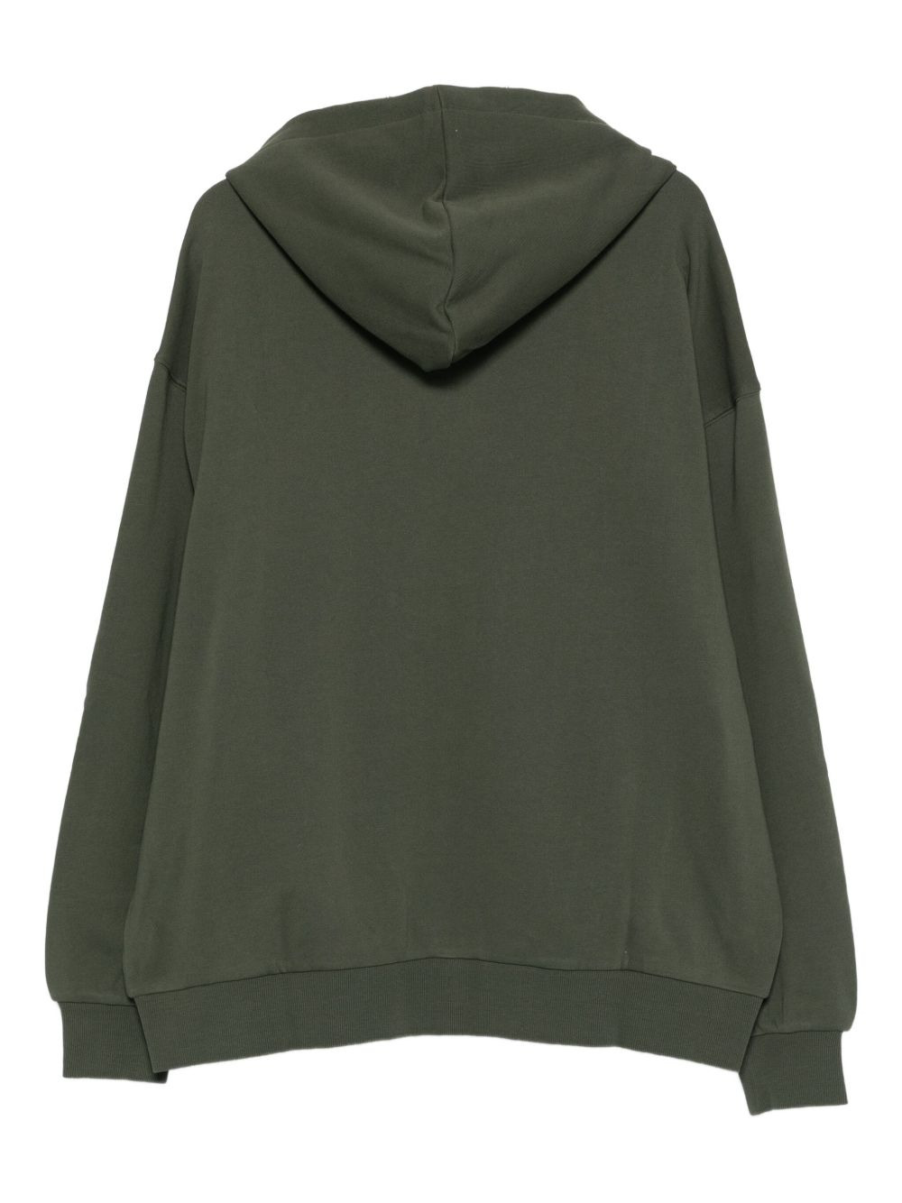 embroidered sun zip-up hoodie - 2