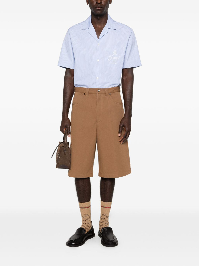GUCCI striped logo shirt outlook