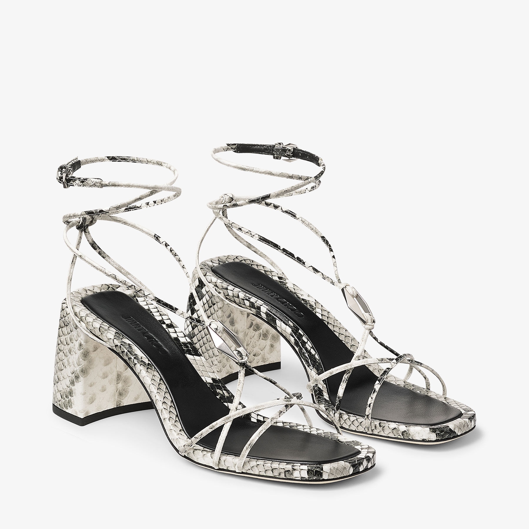 Onyxia 70
Roccia Snake Print Sandals - 2